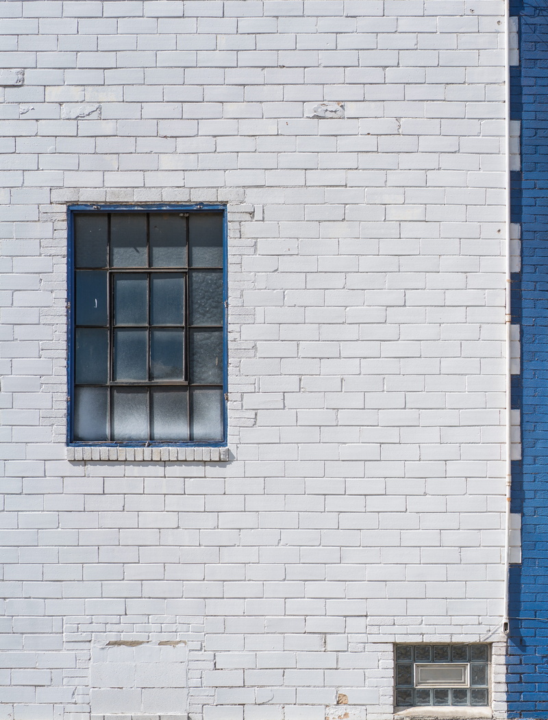 window, clear, white, mirror, outdoors, built structure, metal, low angle view, house, tall, painted, white color, window frame, black, wall - building feature