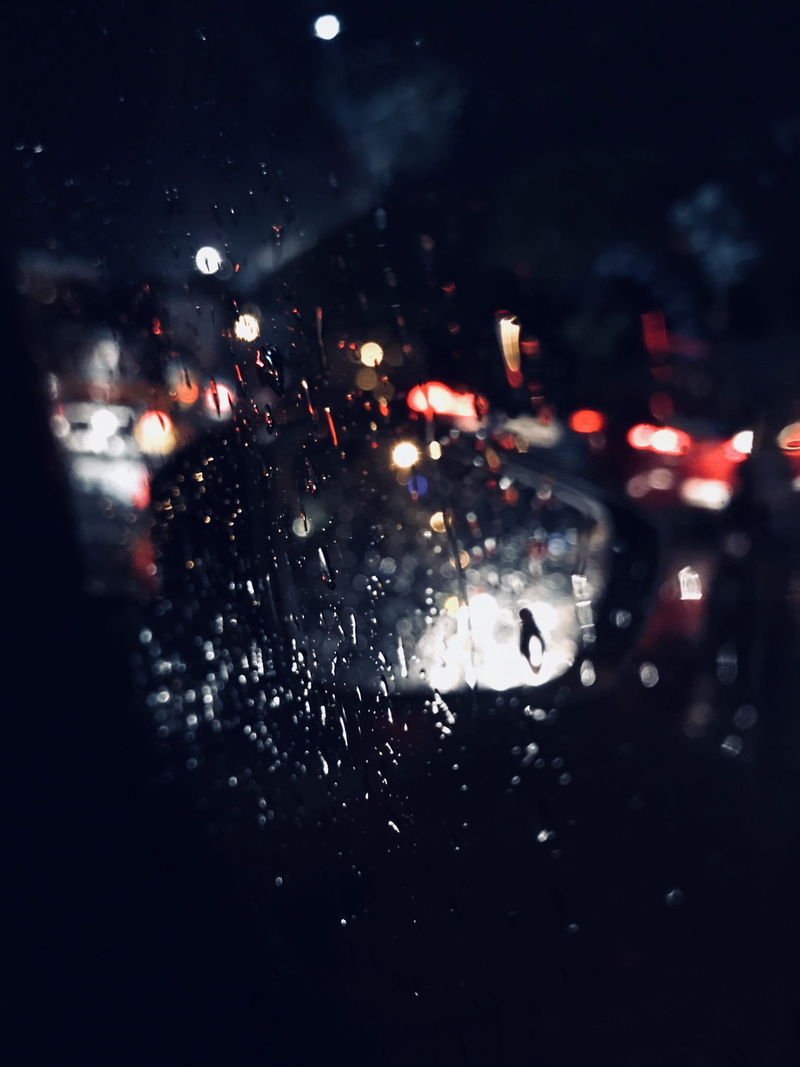 photography, transparent, dew, raindrop, no people, photo, rainy season, city, window, night, mode of transportation, 1080P, clear, water drop, light