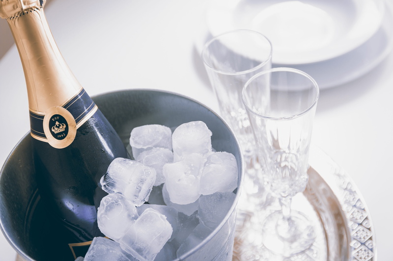 table, no people, kitchen utensil, preparation, high angle view, pitcher - jug, indoors, glasses, glass, champagne, close-up, studio shot, nature, crockery