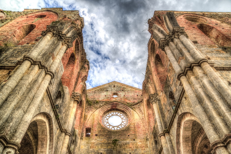 no people, belief, building exterior, building, history, sky, galgano, low angle view, ruined, ancient civilization, gothic, the past, old, architecture