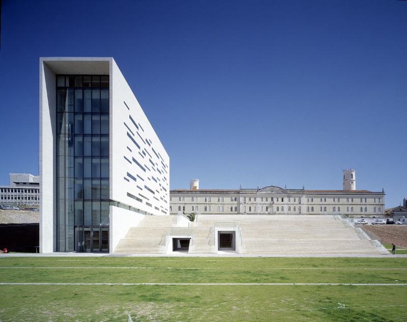 main, sky, copy space, lawn, nature, history, campus, portugal, college, architecture And Buildings, sunny, main campus, clear sky, building Exterior, photo