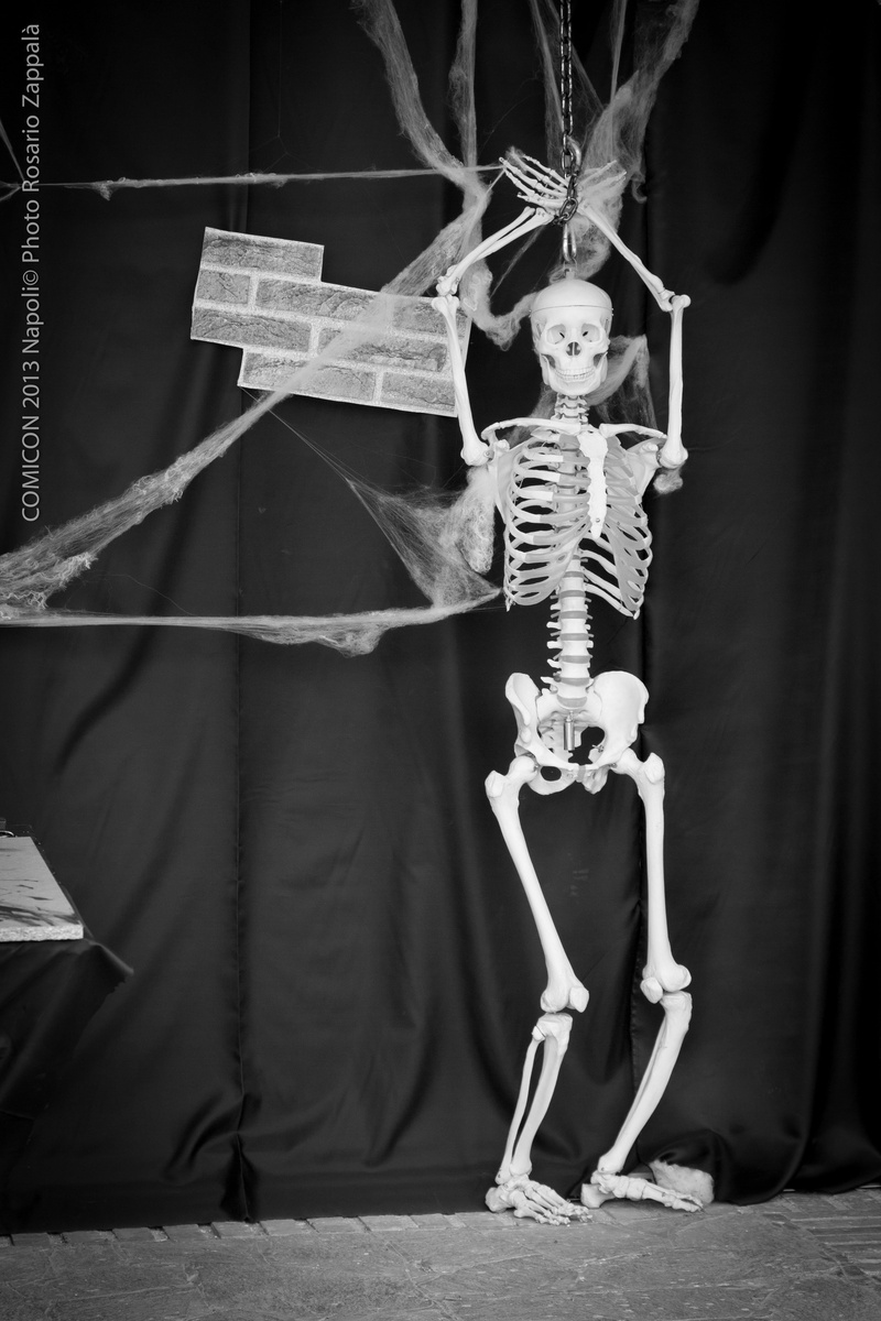 naples, representation, human representation, curtain, clothing, full length, front view, standing, bone, people, human body part, skeleton, indoors, art and craft