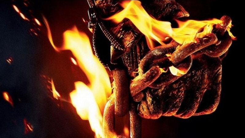 Movie, digital, Ghost Rider: Spirit of Vengeance, chain, fired, 1080P