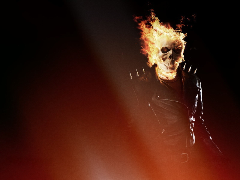 Ghost Rider, 720P, smoke - physical structure, aggression, black Color, burning, skill, warning sign, front view, digital, arts culture and entertainment