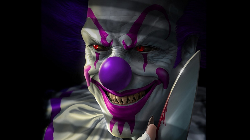 horror, clown, 2K, artwork, evil, art, dark