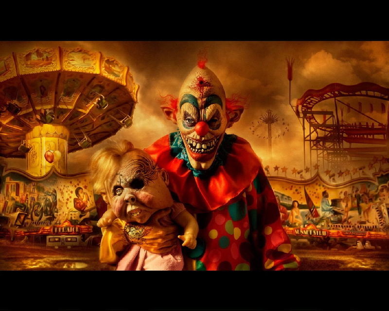 illustration, 720P, killer, Dark, Clown
