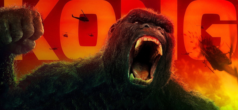 film, Kong, Skull Island, cinema, movie, gorilla, King Kong, Kong: Skull Island, strong, 4K