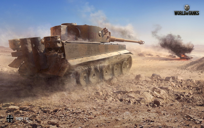 1080P, Video Game, Tiger 131, World Of Tanks, Desert, Tank