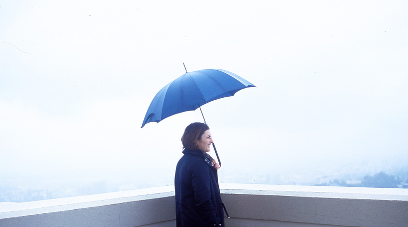 banister, nature, city, waiting, adult, wet, young women, holding, canopy, human, people, coat, handrail, weather, standing, united states, jacket, young adult