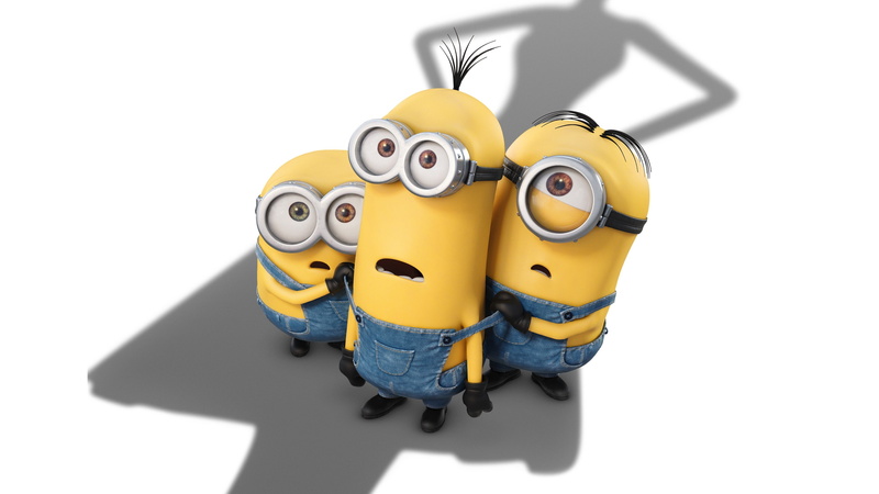 funny, Best Animation Movies of 2015, Minions, 4K, cartoon, scene, yellow, movie