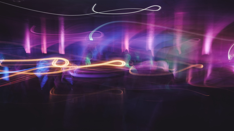 lights, multi colored, disco dancing, lens flare, disco, lighting equipment, dancing, orange, multicolored, laser, 4K, light, night, smoke