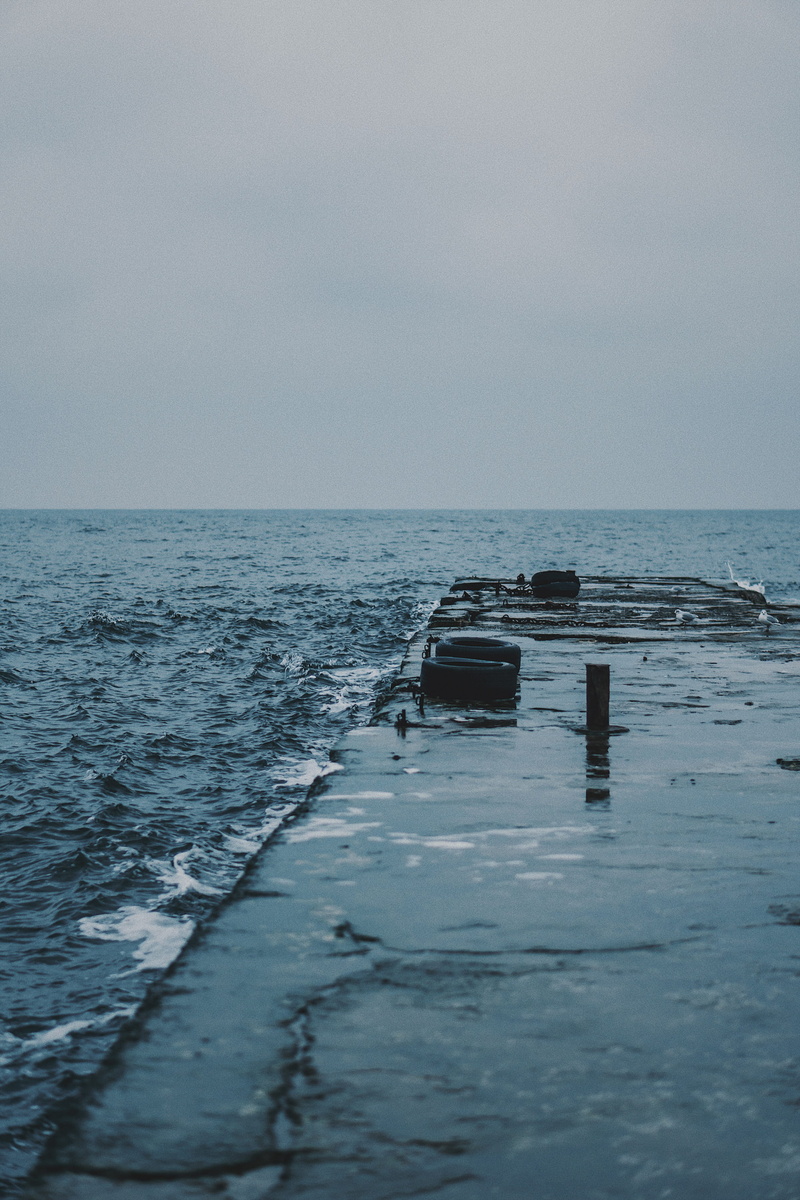 dock, scenics - nature, nature, storm, idyllic, no people, pier, non-urban scene, coast, sea, horizon, 4K, ocean, tranquility, mode of transportation
