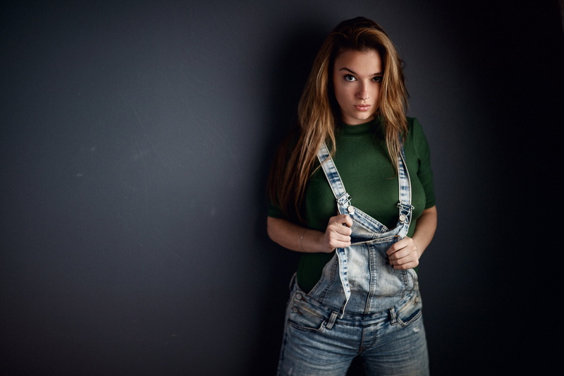 look, Sergey Sorokin, girl, background, 2K, jeans