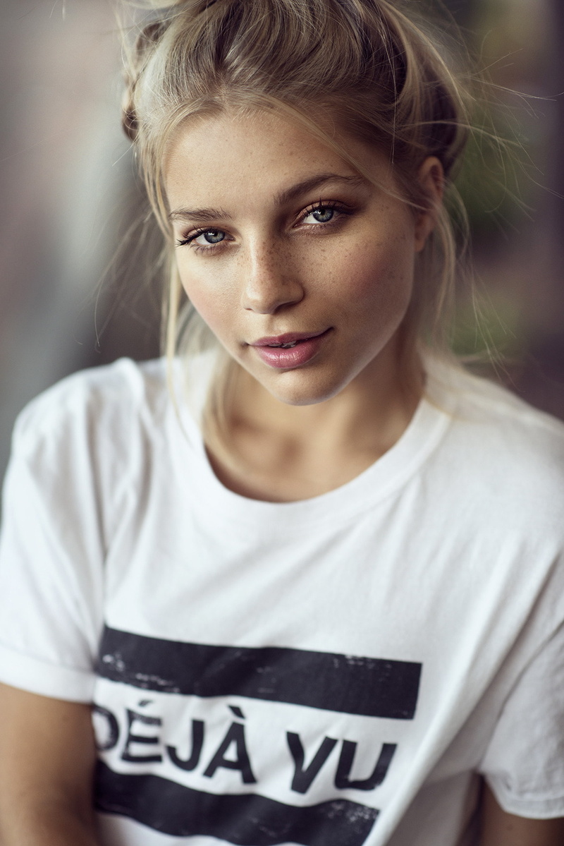 portrait, 500px, Dani Diamond, model, women, looking at viewer, face, 1080P, blonde