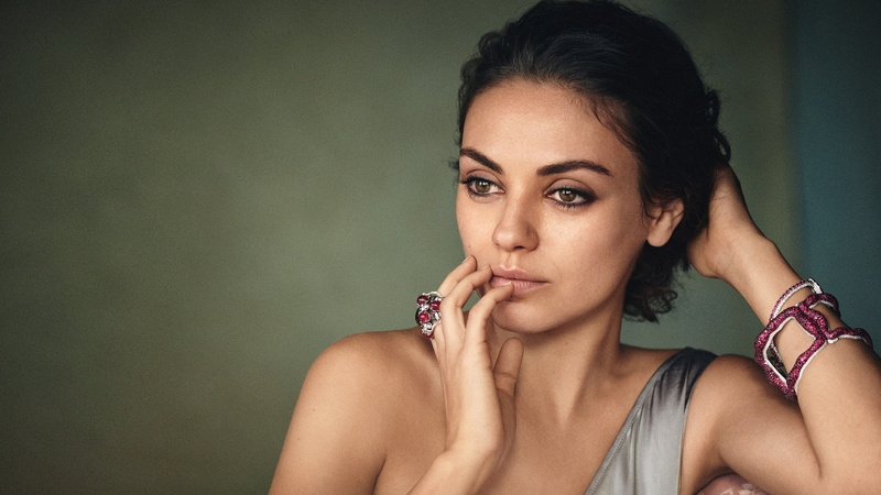 actress, eyeliner, headshot, young women, looking into the distance, adult, beautiful woman, hair, hairstyle, young adult, 1080P, lifestyles, Mila Kunis