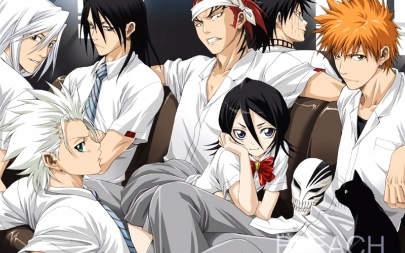 renji, mask, toshiro, juushiro, kuchiki, ichigo, hitsugaya, ukitake, 720P, shuuhei, abarai, kurosaki, hisagi, rukia, hollow, bleach, byakuya