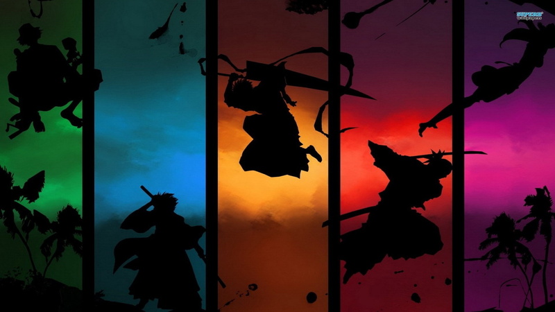 hitsugaya, 1080P, art, kurosaki, ichigo, toshiro, renji, kisuke, abarai, bleach, hd, kuchiki, kurosaki ichigo, anime, urahara, rukia, silhouette