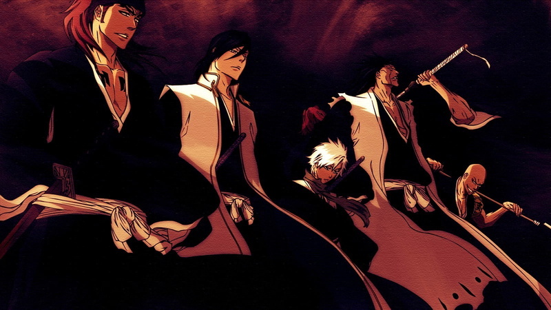 electric guitar, indoors, stage, young adult, anime ikkaku madarame zaraki kenpachi kuchiki byakuya hitsugaya toshiro abarai renji, beautiful woman, stage - performance space