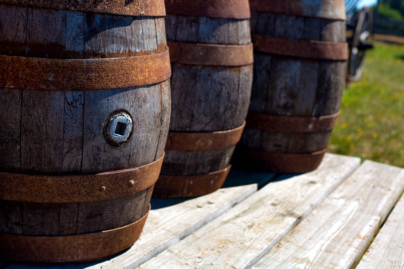 wooden barrels, three, stack, wine cask, refreshment, cellar, no people, brown, day, wooden, middle ages, container, barrels, alcohol, wine, old, drink