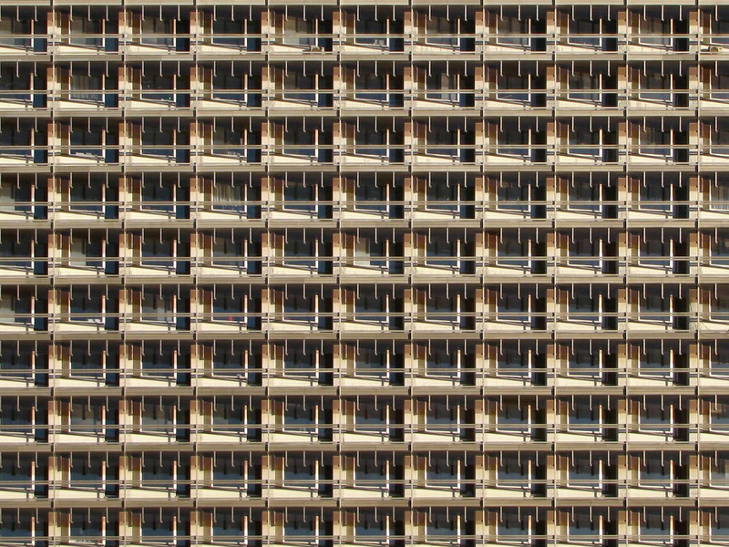 day, pattern, close-up, hospital, similarity, air conditioner, building, windows, sunlight, modern, full frame, frame, side by side, house, balcony, 1080P