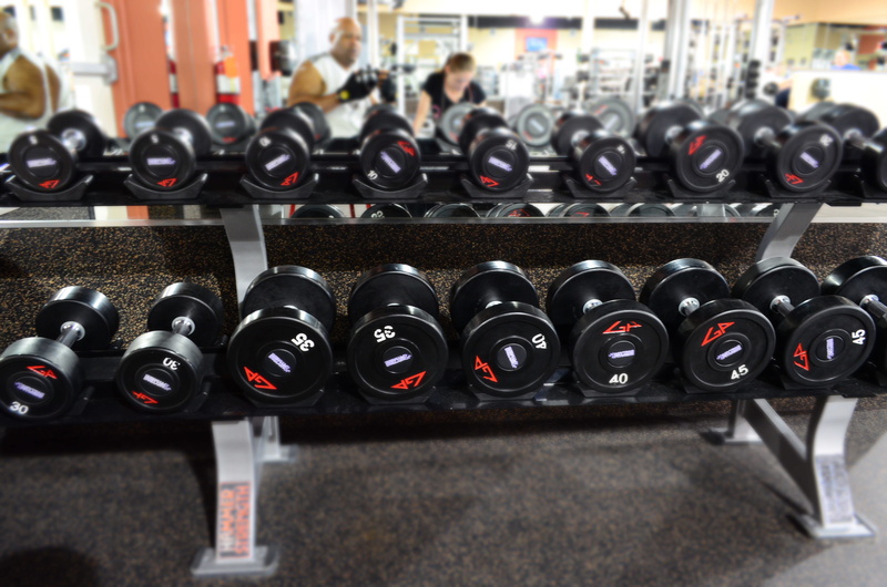 Sport, industry, dumbbell, sports training, fuel and power generation, factory, wine bottle, weight, technology, 4K, Gym, steel, focus on foreground, push button