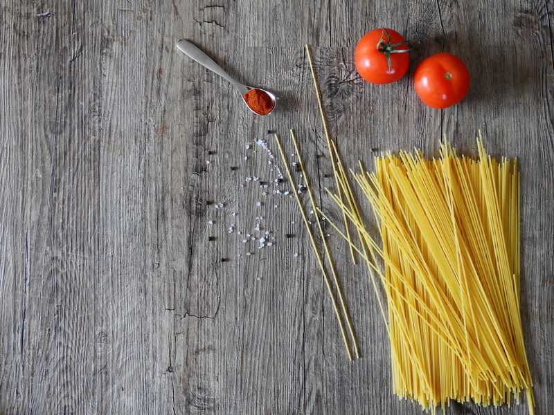 healthy eating, table, kitchen, wellbeing, still life, ingredient, herb, nutrition, no people, grey, spagetti, eat, fruits, 4K, dine, uncooked, cook, benefit from