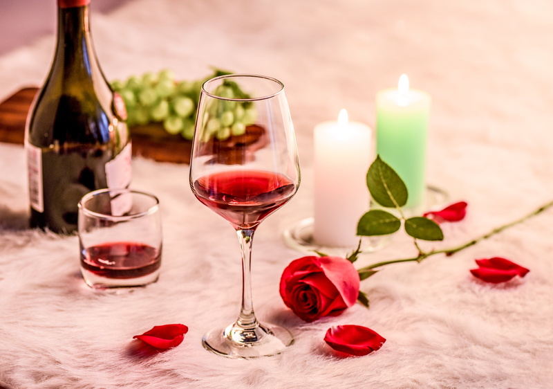 red wine, candles, pink, 4K, aestheticism, Plush Toy, rose, Flower (Vocaloid), glass