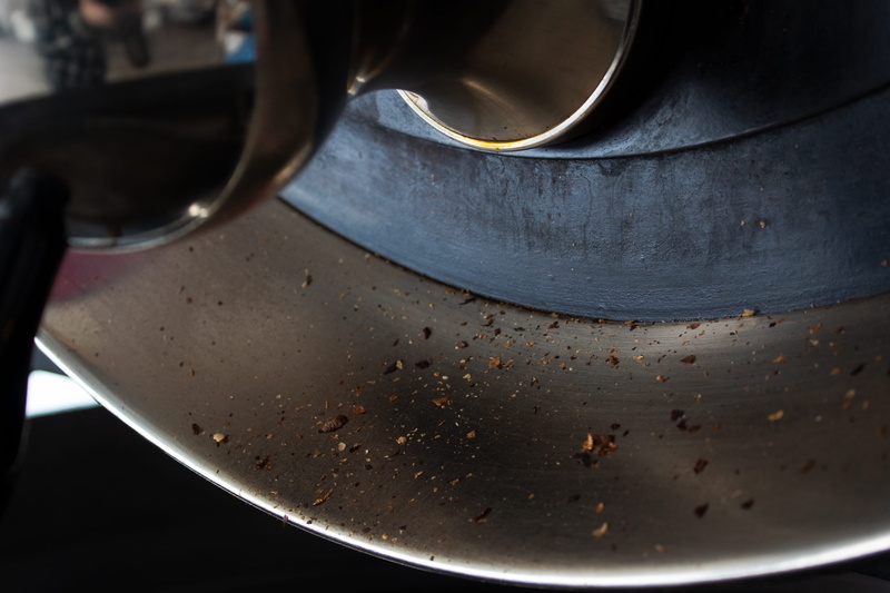 kitchen utensil, close-up, coffee, food and drink, no people, metal, high angle view, hot drink, spoon, caffeine, indoors, roaster, probat, household equipment