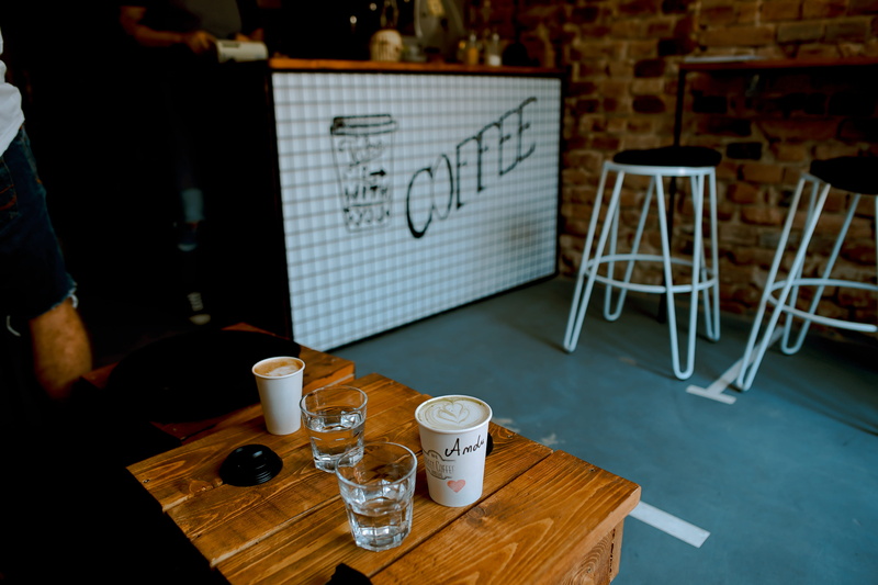romania, street coffee roasters, refreshment, table, freshness, coffee roasters, mug, indoors, still life, cup, 4K, high angle view, incidental people