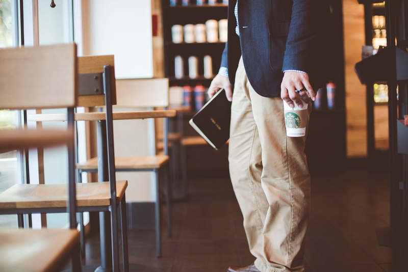 day, men, seat, adult, front view, 5K, chairs, low section, lifestyles, focus on foreground, real people, business, holding, cafe, one person, chair, midsection