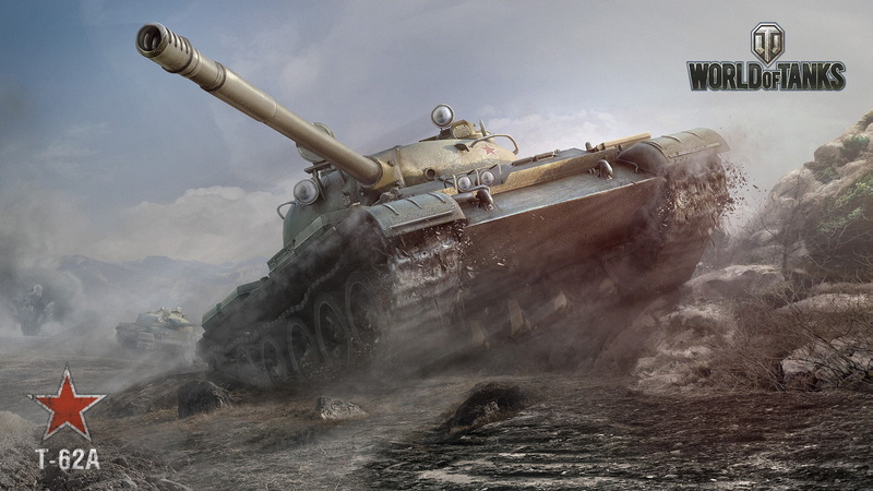 T-62A, air vehicle, no people, day, World of Tanks, video games, airplane, mountain, flying, splashing, T-62, motion, military, communication, nature, 1080P