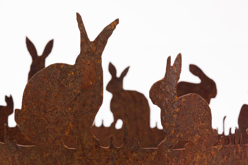 day, reindeer, sculpture, easter decoration, spoon, deer, metal, easter, hare ring, tree, art and craft, outdoors, sitting, brown, representation, sky