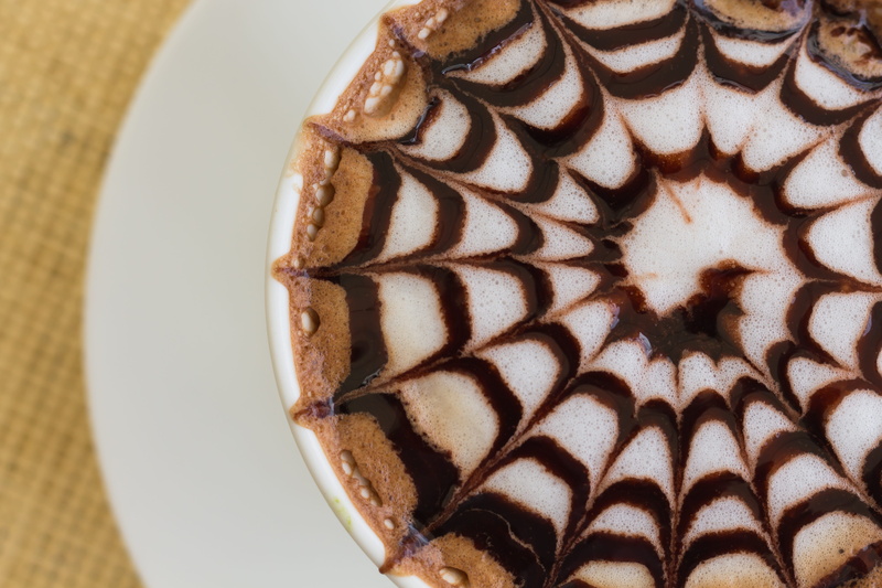 ready-to-eat, baked, holidays, delicious, chocolate, bubble, pattern, cake, still life, milk, close-up, sweet food, Beverage, hot, breakfast, coffee, indoors