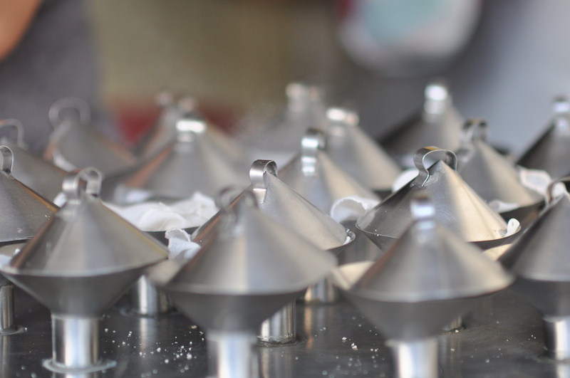 silver colored, traditional, indoors, day, no people, food, aluminum, malaysia, container, gray, quality control, alloy, household equipment, metal, selective focus