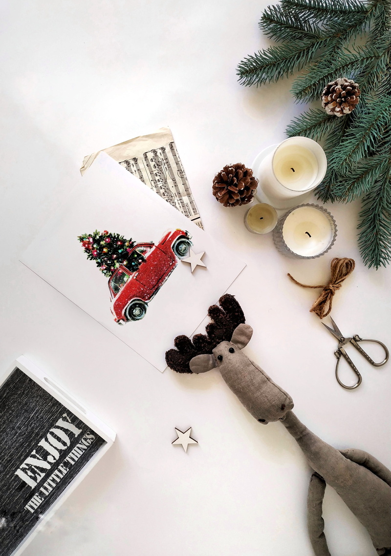 no people, layout, christmas, holiday, still life, christmas decoration, atmosphere, toy, fountain pen, candles, table, creativity, indoors, needlework