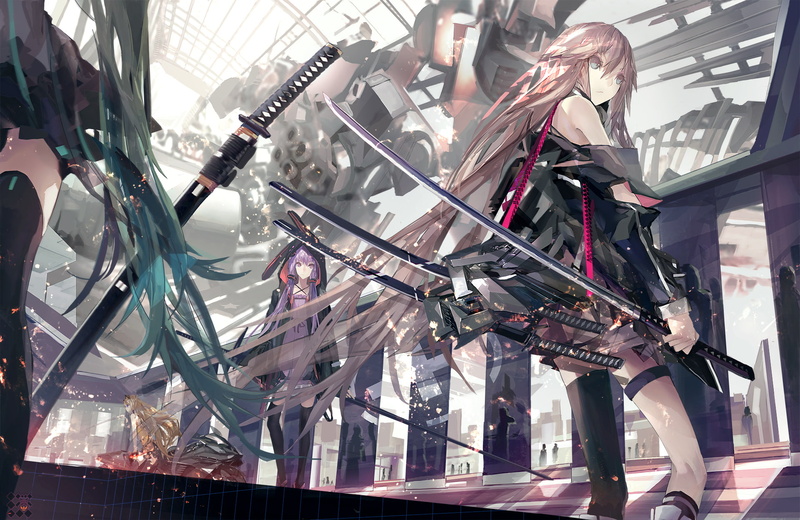 day, industry, architecture, SeeU, transparent, technology, Hatsune Miku, Manga, Katana, anime, indoors, transportation, no people, mode of transportation