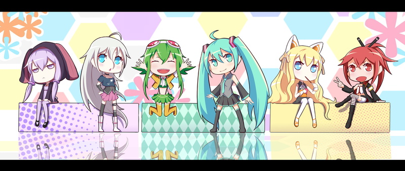 vocaloid, miku, seeu, hatsune, gumi, cul, 4K, paparins, yukari, yuzuki