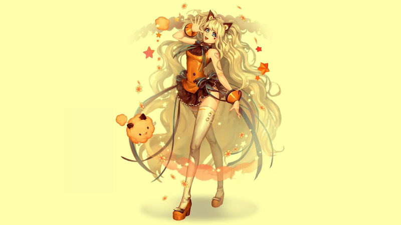1080P, vocaloid, Simple Background, Anime Girls, SeeU, anime
