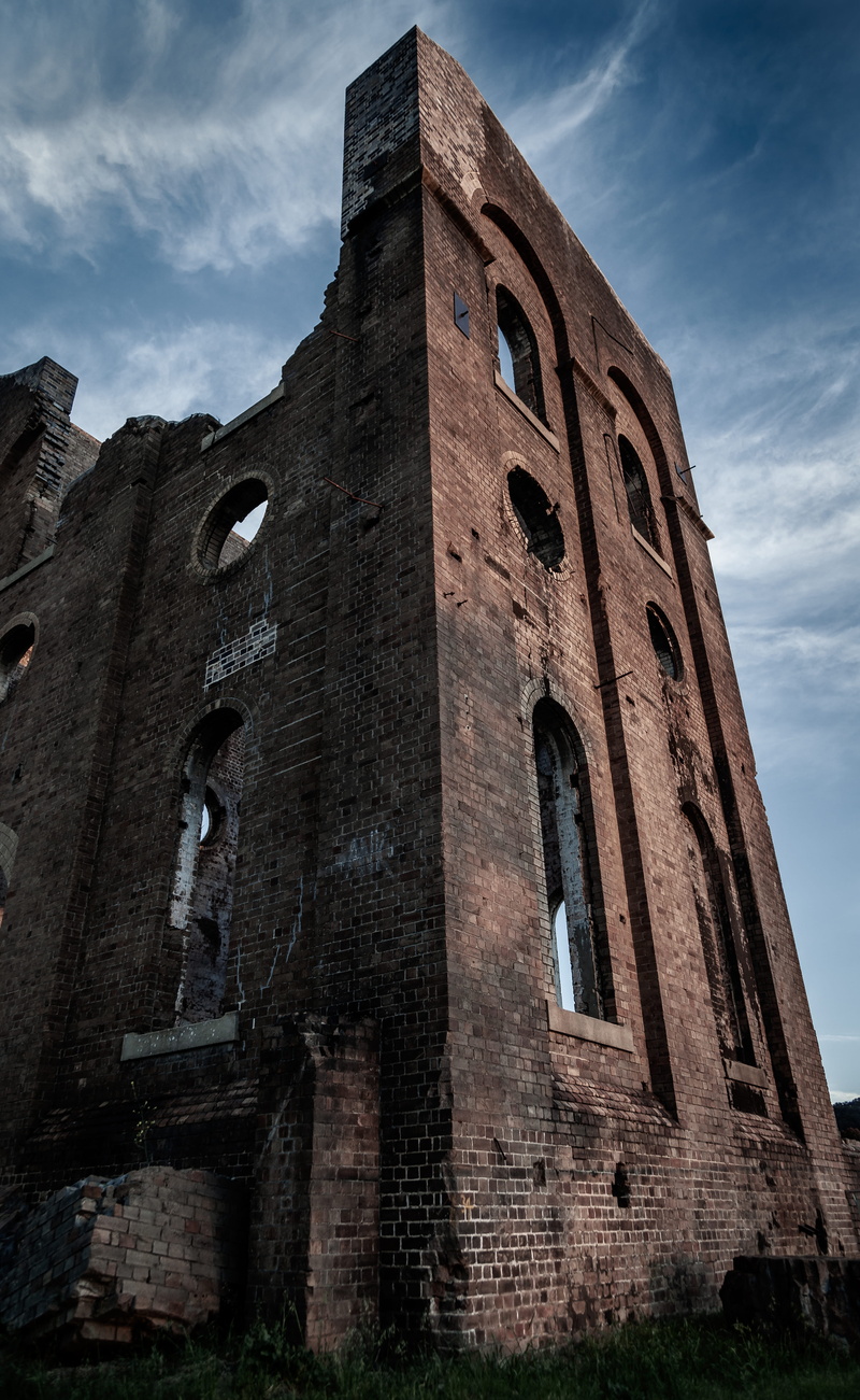blast furnace, ruined, ancient civilization, australia, old, archway, cloud - sky, bricks, ruin, ancient, belief, window, place of worship, tower, old ruin