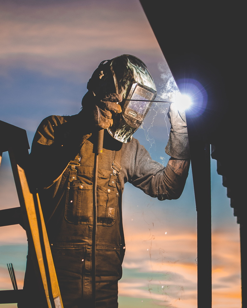 headwear, security, sunrise, post, male, silhouette, protective workwear, spark, dark, one person, workman, welds, illuminated, obscured face, technology