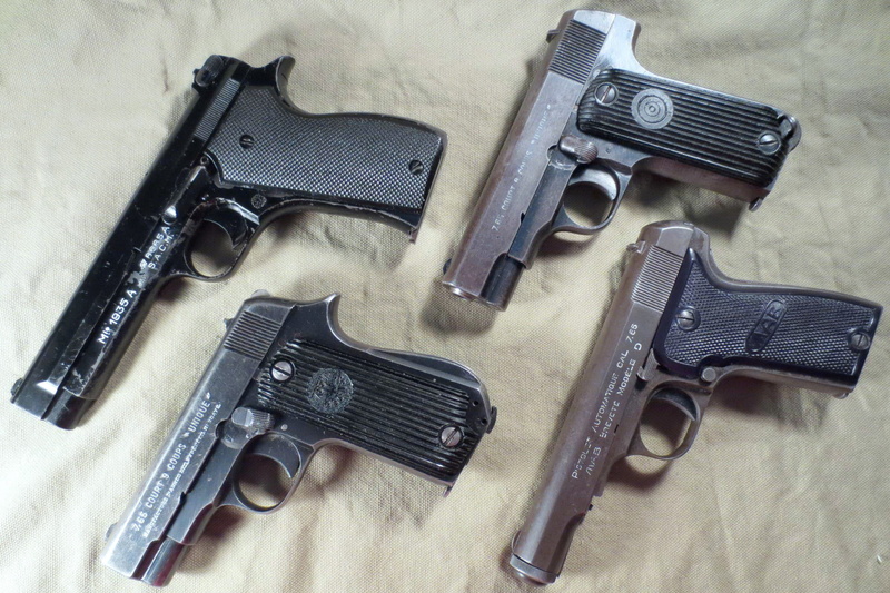 tarpaulin, old, samples, trunk, 2K, weapons, Korotkova, rare, 7.65 mm, four, plastic, guns, caliber, material, self-loading, metal
