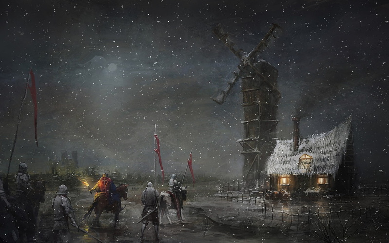 abstract, hunchback, notre, dame, art, drawings, hd, snow, fantasy, x, 720P