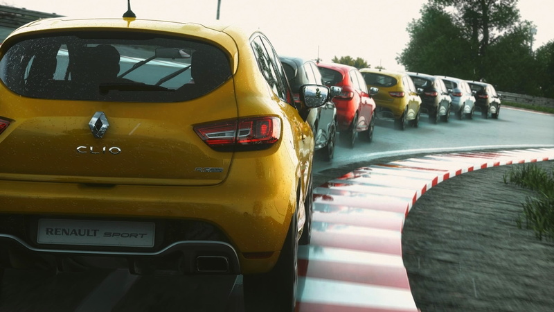 transportation, sky, motor vehicle, nature, road, outdoors, public transportation, land vehicle, video games, incidental people, power, tree, Driveclub