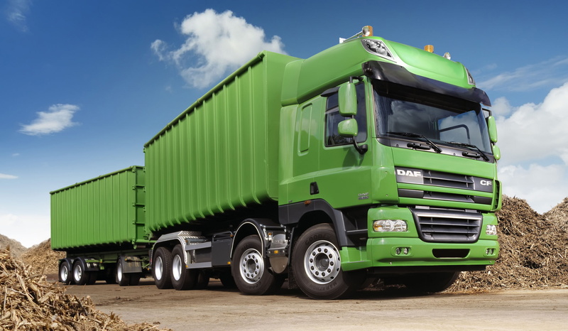 green, DAF, 8x4, Euro5, tractor, DAF CF85.460, agriculture, train, the trailer, truck, 1080P