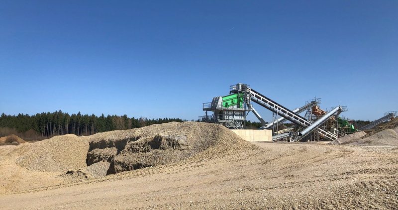 gravel, earth, 4K, machine, steel, manufacturing equipment, no people, day, fuel and power generation, blue, industrial equipment, construction industry