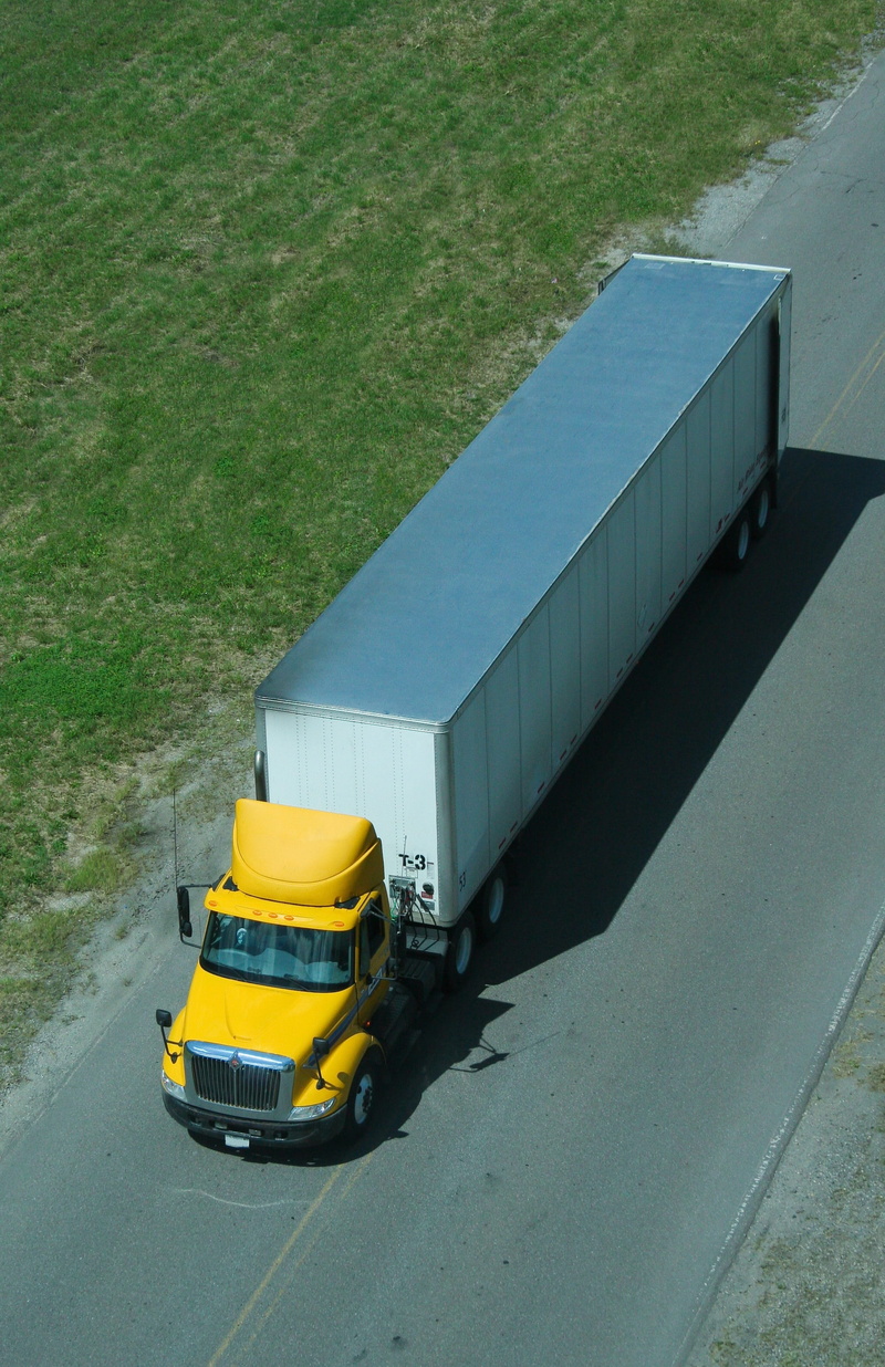 yellow, no people, car, 2K, nature, transportation, high angle view, commercial land vehicle, motor vehicle, street, transport, land, freight transportation