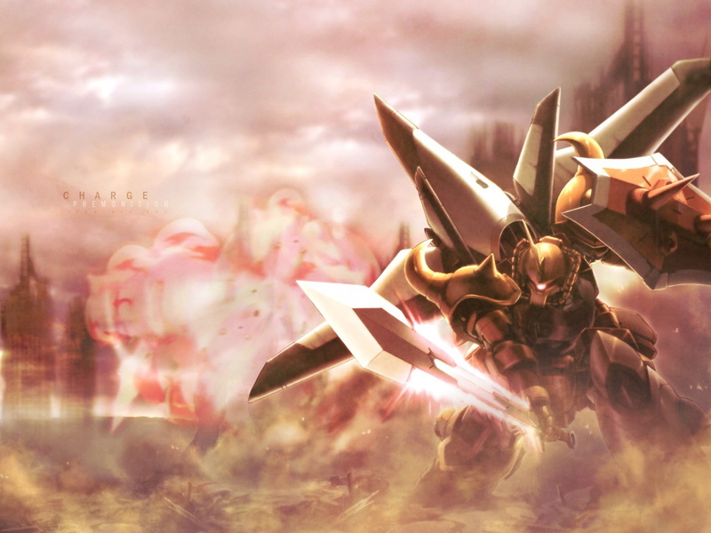 art, zaku, fantasy, 720P, gundam