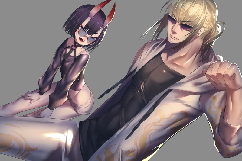 Shuten Douji, Sakata Kintoki, 1080P, Fate/Grand Order, Fate Series