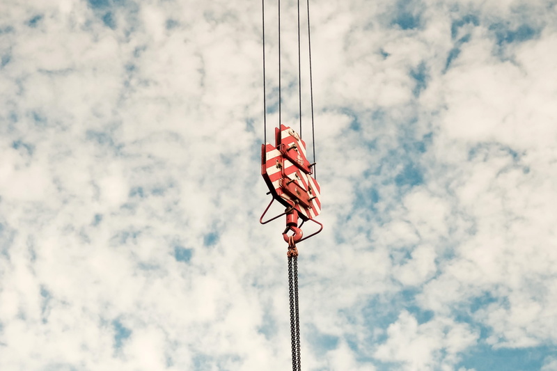 baukran, site, lifting crane, crane arm, power supply, crane boom, 4K, metal, day, low angle view, nature, technology, outdoors, cloud - sky, boom, construction work