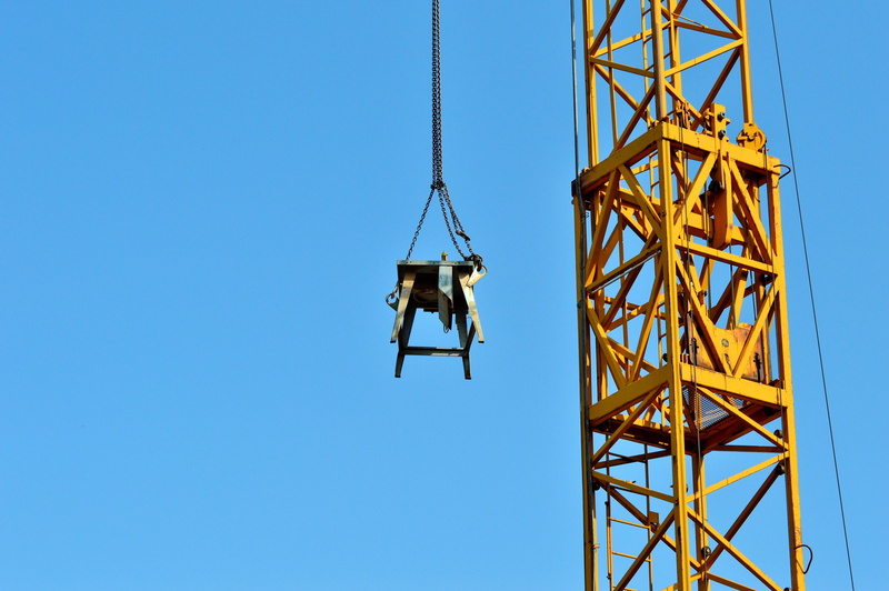 people, communication, sky, sunny, 5K, technology, build, baukran, theft protection, load lifter, built structure, industry, blue, occupation, load crane